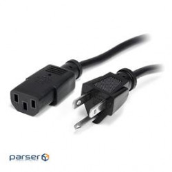 StarTech Cable PXT1011 1ft Standard Computer Power Cord NEMA5-15P to C13 Retail
