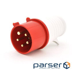 Вилка кабельна SF-025, 5 контактів, 3Р + N + E, 32А, 380V, IP44 , 380V, IP44