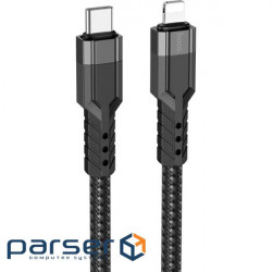 Cable HOCO U110 Type-C to Lightning PD 1.2m Black (6931474770547)