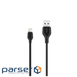 Дата кабель USB 2.0 AM to Lightning 2.0m 2.1A black XO (XO-NB-103-L-2-BK)