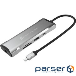 Багатопортовий мультиадаптер J5create JCD393-N, USB Type-C 7-в-1