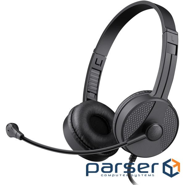 Гарнітура Defender Tune 160 2x3,5мм, 1,8м, чорна (63164)