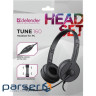 Гарнітура Defender Tune 160 2x3,5мм, 1,8м, чорна (63164)