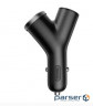 Зарядний пристрій Baseus Y type dual USB-A Black (CCALL-YX01)
