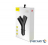 Зарядний пристрій Baseus Y type dual USB-A Black (CCALL-YX01)