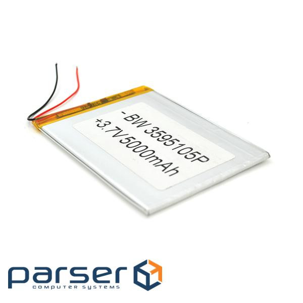 Літій-полімерний акумулятор 3.5*95*105mm (Li-ion 3.7В 5000мА&middot,год) (3595105) ) (3595105)