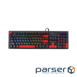 Клавіатура A4Tech Bloody S525N RGB BLMS Red Switch USB Fire Black (4711421002066)