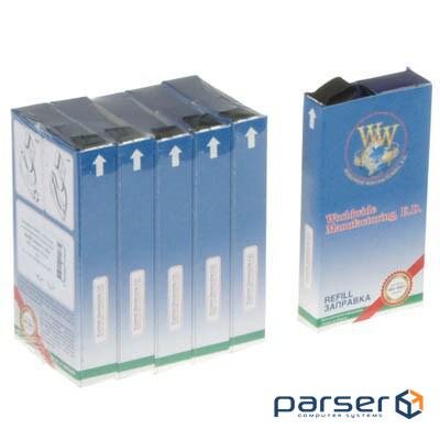 Стрічка до принтерів 13мм х 12м Refill STD Black*5шт (л/м ) WWM (R13.12HM5)