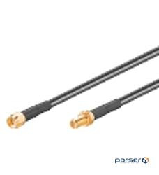 Кабель Goobay антенний-подовжувач RF:RP-SMA M/F 2.0m,RG58 LowLoss D=5.0mm Gold Cu (75.05.1676-1)