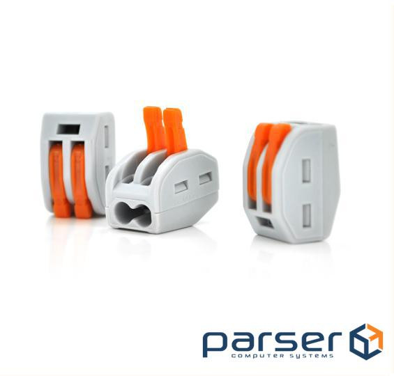 Клема з натискними затискачами 2-провідна WAGO K222-412 для розподільних коробок, (WAGO222-412 / 50)