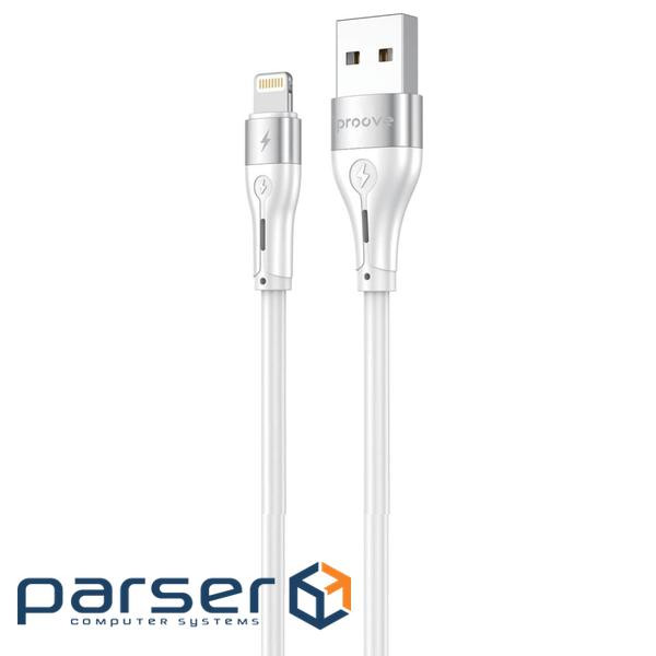 Кабель Proove Soft Silicone USB to Lightning 2.4A (2m) white (CCSO20001122)