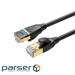 Патч корд Vention CAT 8 SFTP Ethernet Slim Type, 3 m, Black (IKIBI)
