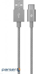 Кабель Ttec (2DK18UG) USB-Type-C, AlumiCable, 1.2м , Space Gray