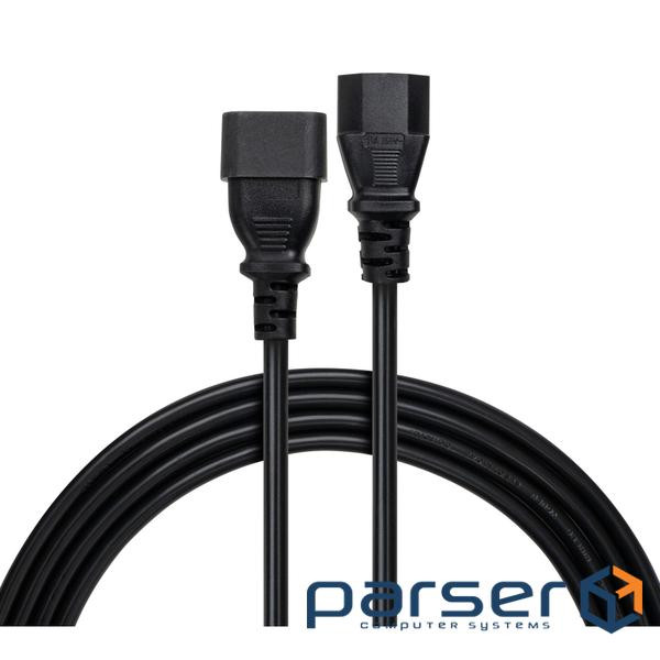 Кабель живлення C13 to C14 1.8m 0.75mm2 Rezone (RZPC-13141875)