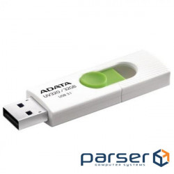 USB флеш накопичувач A-DATA 32GB UV320 White / Green USB 3.1 (AUV320-32G-RWHGN)