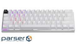 Клавіатура Logitech G Pro X 60 Lightspeed GX Tactile Wireless/Bluetooth UA White (920-011930)