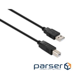 Printer cable USB 2.0 AM/BM 5.0 m Vinga (VCPUSBAMBM5BK)