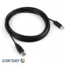 Printer cable USB 2.0 AM/BM 5.0 m Vinga (VCPUSBAMBM5BK)