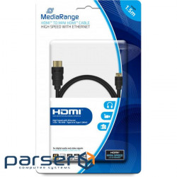 Кабель мультимедійний HDMI to HDMI 1.5m Mediarange (MRCS165)