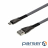 Date cable USB 2.0 AM to Micro 5P 1.0m black Grand-X (FM09) (FM-09)