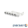 Multi-outlet STANDARD 5x2K+3 sockets, 16 A, with cable 1.5 m, color White/Grey (694555)