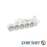 Multi-outlet STANDARD 5x2K+3 sockets, 16 A, with cable 1.5 m, color White/Grey (694555)