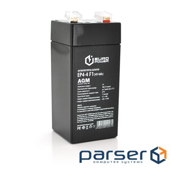 Батарея до ДБЖ Europower EP4-4F1, 4V-4Ah (EP4-4F1) (EP4-4M1)