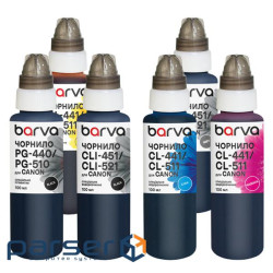 Чорнило Barva Canon PGI-425PGBK pigm + CLI-426BK/C/M/Y/GY 6x100 мл special (CPGI425-100-2MP)