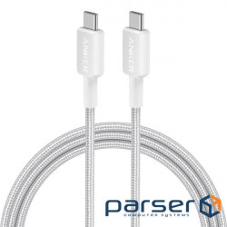 Кабель ANKER Powerline 322 USB-C to USB-C 1.8м White (A81F6H21)