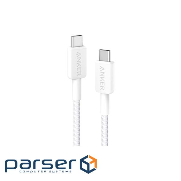Кабель ANKER Powerline 322 USB-C to USB-C 1.8м White (A81F6H21)