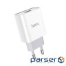 Зарядний пристрій HOCO C81A Asombroso USB + cable Micro 5P 10.5W White (6931474727954)