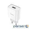 Зарядний пристрій HOCO C81A Asombroso USB + cable Micro 5P 10.5W White (6931474727954)