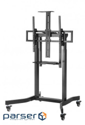 Напольна підставка для телевізора з регулюванням висоти з електроприводом і коліщаткам (TVS-100T-01) (TVS-100T-01)