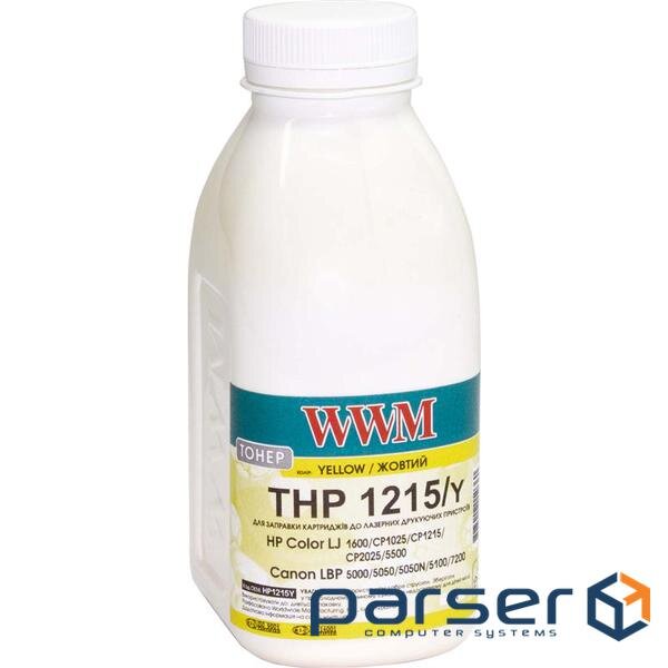 Тонер HP CLJ CP1215/CP1515/CM1312 , 40г Yellow WWM (HP1215Y)