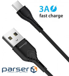 Date cable USB 2.0 AM to Type-C 1.0m Grand-X (PC-03B)
