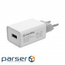Зарядний пристрій ColorWay 1USB AUTO ID 2A (10W) (CW-CHS012-WT)