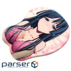 Килимок c подушкою 210*260 мм KM-320 (круглий) тканинний Аніме, товщина 2 мм, міксцвет, Blister , Blister