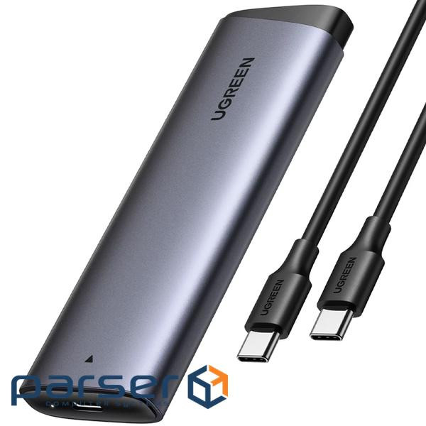 Зовнішня кишеня Ugreen CM767 USB 3.2 Gen 2 M.2 NVMe 10 Гбіт/с Сіра (35267)