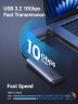 Зовнішня кишеня Ugreen CM767 USB 3.2 Gen 2 M.2 NVMe 10 Гбіт/с Сіра (35267)