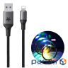 Кабель Remax RC-133i EL Luminous (Sound-Activated) USB - Lightning (M/M), 1 м Black (6954851297567)