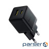 Зарядний пристрій Baseus Palm Fast Charger C+U 30W cluster black (P1011160A113-00)