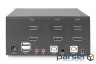 Комутатори DIGITUS Desktop HDMA KVM, 2 Port, Dual Display, 4K (DS-12860)