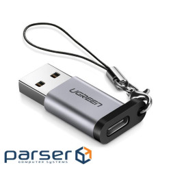 Перехідник USB 3.0 AM to USB-C F gray Ugreen (50533)