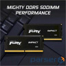 Модуль пам'яті KINGSTON FURY Impact SO-DIMM DDR5 4800MHz 16GB Kit 2x8GB (KF548S38IBK2-16)