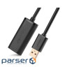 USB 2.0 AM-AF Extension Cable, 10m, Extension Cable with Chipset Black , US121 UGR (10321 black)