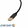 Кабель USB 2.0 (AM) - USB 2.0 (BM), 2 м , Black, Extradigital (KBU1803)