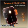 Автотримач для телефону ColorWay Ultra-mini, Black, бездротова зарядка (Qi, 15 Вт), (CW-CHAW069Q-BK)