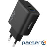 СЗУ Proove Silicone Power 2 45W (Type-C+USB) black (WCSP24110001)