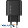 СЗУ Proove Silicone Power 2 45W (Type-C+USB) black (WCSP24110001)