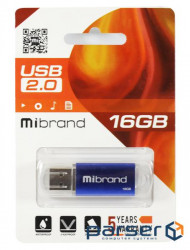 Flash drive MIBRAND Cougar 16GB Blue (MI2.0/CU16P1U)